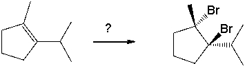 <strong>Select the best reagents for the reaction below. </strong> A) HBr B) Br<sub>2</sub>/h \upsilon C) Br<sub>2</sub>, CCl<sub>4</sub> D) HBr/ROOR E) h \upsilon /NBS