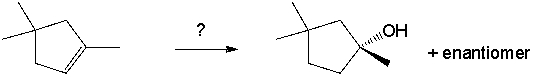 <strong>Select the best reagents for the reaction below. </strong> A) 1. OsO<sub>4</sub>; 2. NaHSO<sub>3</sub>, H<sub>2</sub>O B) 1. Hg(OAc)<sub>2</sub>, H<sub>2</sub>O; 2. NaBH<sub>4</sub> C) 1. RCO<sub>3</sub>H; 2. H<sub>3</sub>O<sup>+</sup> D) 1. BH<sub>3</sub>-THF; 2. H<sub>2</sub>O<sub>2</sub>, NaOH E) 1. O<sub>3</sub>; 2. DMS