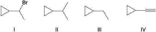 <strong>Using retrosynthetic synthesis, determine which compound(s) could lead to the alkene shown below in a single step. </strong> A) I B) II C) III D) IV E) I or IV