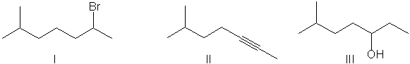 <strong>Perform a retrosynthetic analysis by working backwards two steps in the synthesis below. Identify possible combinations of A and B that can lead to the alkene (C). </strong> A) B = I and A = IV B) B = II and A = VI C) B = III and A = I D) B = I and A = VI E) B = III and A = II