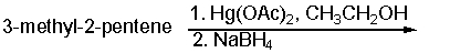 <strong>Predict the product for the following reaction. </strong> A) 3-methyl-3-pentanol B) 3-ethoxy-3-methylpentane C) 3-methyl-2-pentanol D) 2-ethoxy-3-methylpentane E) 1-ethoxy-3-methylpentane
