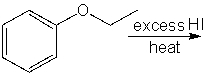<strong>Predict the product(s) for the following reaction. </strong> A) ethanol + phenol B) phenol + iodoethane C) iodobenzene + ethanol D) iodobenzene + iodoethane E) none of these