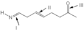 <strong>Rank absorption of the indicated bonds in decreasing (highest to lowest) order of wavenumber.  </strong> A) III > II > I B) I > II > III C) II > I > III D) III > I > II E) II > III > I <div style=padding-top: 35px> 