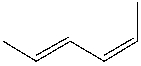 <strong>What is the IUPAC name for the following compound? </strong> A) (2E, 4Z)-2,4-hexadiene B) (2E, 4Z)-1,4-dimethyl-1,3-butadiene C) (2Z, 4Z)-1,4-dimethyl-1,3-butadiene D) (2Z, 4Z)-2,4-hexadiene E) None of these