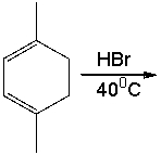 Provide the structure for 1,2 addition product for the following reaction and explain why it is a major product rather than 1,4 addition product.