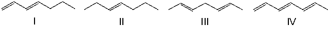  Which of the following compounds has the shortest  \lambda <sub>max</sub>?   