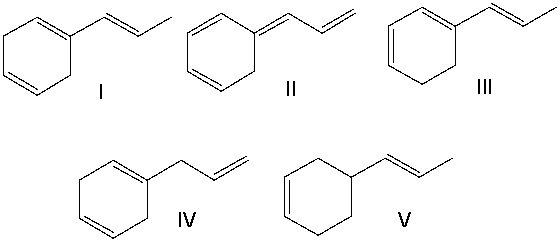  Which of the following compounds has the longest  \lambda <sub>max</sub>?   