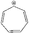 Using a Frost circle, draw the molecular orbital energy diagram for the tropylium cation and predict if it is aromatic.