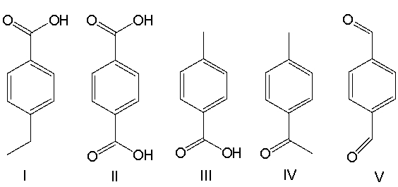 <strong>Provide the product for the following reaction. </strong> A) I B) II C) III D) IV E) V