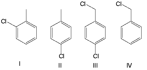<strong>Provide the structure of the major product(s) for the following reaction. </strong> A) I B) II C) III D) IV E) Both I and II