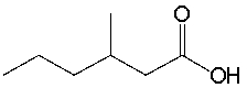 <strong>What is the IUPAC name for the following compound? </strong> A) 2-methylpentanoic acid B) 3-methylpentanoic acid C) 2-methylhexanoic acid D) 3-methylhexanoic acid E) None of these