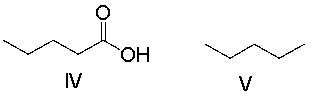 <strong>Which one of the following compounds has the highest boiling point? </strong> A) I B) II C) III D) IV E) V