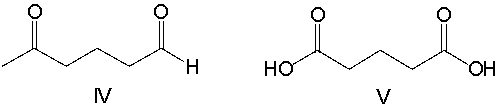<strong>Predict the product for the following reaction. </strong> A) I B) II C) III D) IV E) V