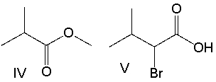 <strong>Predict the product for the following reaction sequence. </strong> A) I B) II C) III D) IV E) V