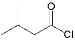 <strong>What is the common name for the following compound? </strong> A) ( \alpha -methylbutyryl chloride) B) ( \beta -methylbutyryl chloride) C) ( \gamma -methylbutyryl chloride) D) 2-methylbutanoyl chloride E) 3-methylbutanoyl chloride