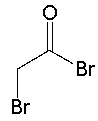 <strong>What is the common name for the following compound? </strong> A) ( \alpha -bromoacetyl bromide) B) ( \beta -bromoacetyl bromide) C) 1-bromoethanoyl bromide D) 2-bromoethanoyl bromide E) 1,2-dibromoacetic acid