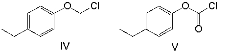 <strong>Provide the structure for 4-ethylbenzoyl chloride. </strong> A) I B) II C) III D) IV E) V