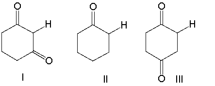 <strong>Which one of the following indicated hydrogens is most acidic? </strong> A) I B) II C) III D) IV E) V