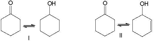 <strong>Which of the following is a keto-enol tautomeric pair? </strong> A) I B) II C) III D) IV E) V