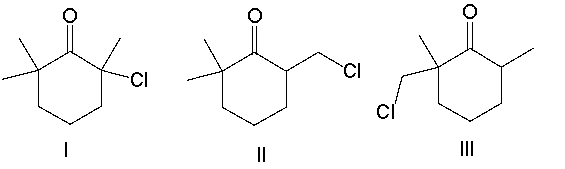 <strong>Predict the major product for the following reaction. </strong> A) I B) II C) III D) IV E) V