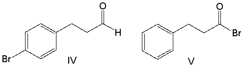 <strong>Predict the major product for the following reaction. </strong> A) I B) II C) III D) IV E) V