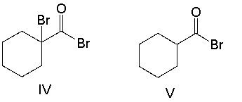 <strong>Predict the major product for the following reaction. </strong> A) I B) II C) III D) IV E) V