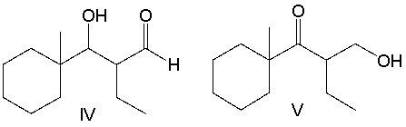 <strong>Predict the major product for the following reaction. </strong> A) I B) II C) III D) IV E) V