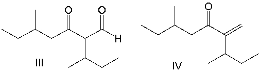 <strong>Predict the product for the following reaction. </strong> A) I B) II C) III D) IV E) V