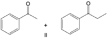 <strong>Provide the reactants that would give the following aldol condensation product. </strong> A) I B) II C) III D) IV E) none of these