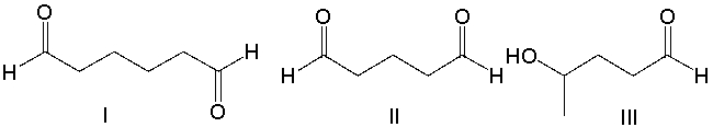 <strong>Provide the reactant(s) that would give the following aldol condensation product. </strong> A) I B) II C) III D) IV E) V