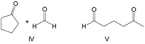 <strong>Provide the reactant(s) that would give the following aldol condensation product. </strong> A) I B) II C) III D) IV E) V