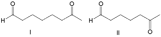 <strong>Provide the reactant(s) that would give the following possible aldol condensation product. </strong> A) I B) II C) III D) IV E) V
