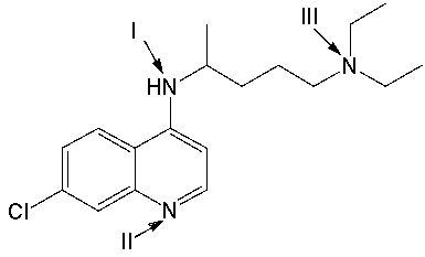 <strong>Chloroquine is used as an antimalarial drug. Rank the three nitrogen atoms in decreasing (strongest to weakest) order of basicity. </strong> A) III > I > II B) I > III > II C) II > I > III D) I > II > III E) III > II > I
