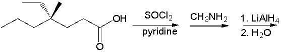 Predict the product for the following reaction sequence.