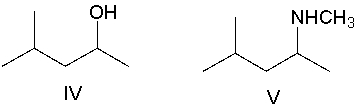 <strong>Predict the major product for the following reaction. </strong> A) I B) II C) III D) IV E) V