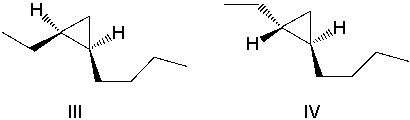 <strong>What product(s) result in the following reaction? Select all that apply. </strong> A)I B)II C)III D)IV