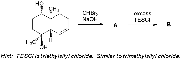 Elaboration of an advanced intermediate toward the synthesis of the pulmoside aglycon is shown below. Give the structures of the intermediates A-C. (J. Am. Chem. Soc. 2013, 135, 2501.)