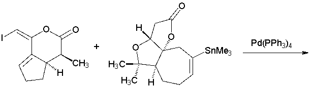 In a total synthesis of the bisnortriterpenoid rubriflordilactone A, a key step involved the following transformation. Draw the product. (J. Am. Chem. Soc. 2014, 136, 16477).