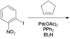 What is the major product for the following Heck Reaction?    
