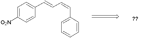 Identify the coupling partners that can be used to prepare the following compound in a Heck reaction.