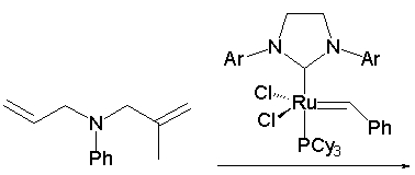 What is the product of the following ring-closing metathesis reaction?