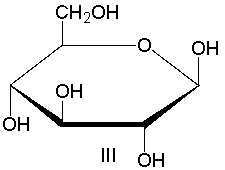 <strong>What is the correct Haworth projection for \alpha -D-glucopyranose? </strong> A) I B) II C) III D) IV E) V