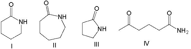 <strong>Which of the following monomers would produce the condensation polymer below? </strong> A) I B) II C) III D) IV E) C and D