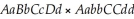 Assuming independent assortment,what proportion of the offspring of the cross will have the aabbccdd genotype?
