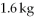 <strong>A person on a diet loses in a week. How many micrograms per second (μg/s) are lost?</strong> A) 2.6 × 10<sup>3</sup> μg/s B) 1.6 × 10<sup>5</sup> μg/s C) 44 μg/s D) 6.4 × 10<sup>4</sup> μg/s