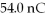 Two tiny particles having charges q<sub>1</sub> = +56.0 nC and <sup>q</sup><sub>2</sub> = -46.0 nC are separated by and held in place, as shown in the figure. A third particle, having a charge of is placed at the point A, which is 0.18 m to the left of <sup>q</sup><sub>2</sub>. How much work is needed to move the third particle from point A to point B, which is 0.40 m to the left of <sup>q</sup><sub>1</sub>. All the points in the figure lie on the same line. (k = 1/4πε<sub>0</sub> = 9.0 × 10<sup>9</sup> N ∙ m<sup>2</sup>/C<sup>2</sup>)