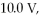 <strong>Three capacitors of equal capacitance are arranged as shown in the figure, with a voltage source across the combination. If the voltage drop across C<sub>1</sub> is what is the voltage drop across </strong> A) 20 V B) 10.0 V C) 40 V D) 30 V