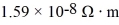 <strong>A silver wire with resistivity carries a current density of 4.0 mm<sup>2</sup>. What is the magnitude of the electric field inside the wire?</strong> A) 0.064 V/m B) 2.5 V/m C) 0.040 V/m D) 0.10 V/m
