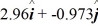 <strong>The angle between vector = 2.00 + 3.00 And vector Is 45.0°. The scalar product of vectors And Is 3.00. If the x component of vector Is positive, what is vector .</strong> A) B) C) D) E)