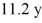 <strong>As measured in Earth's rest frame,a spaceship traveling at takes to travel between planets.How long does the trip take as measured by someone on the spaceship?</strong> A)2.98 y B)7.28 y C)42.1 y D)30.7 y
